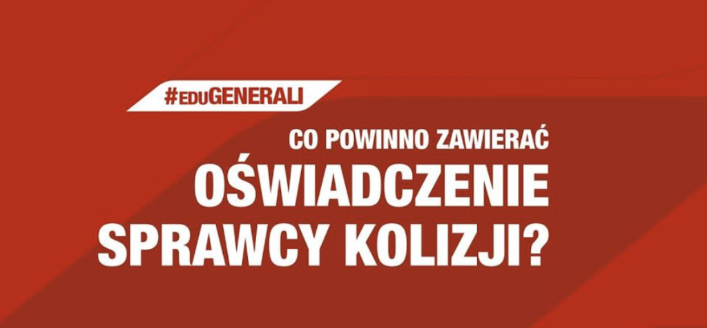 Co powinno zawierać oświadczenie sprawcy kolizji?